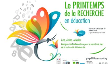 Le Printemps de la recherche en éducation aura lieu les 26 et 27 mars 2019