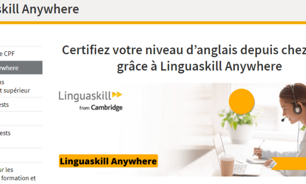 Linguaskill Anywhere : un test pour déterminer son niveau d’anglais depuis chez soi !