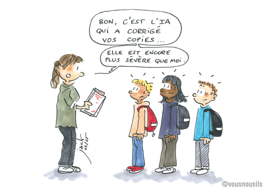 L’IA à l’école, plus sévère que les enseignants